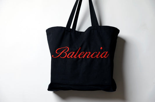 BALENCIA Original "Phoenix" Black Large Tote Bag